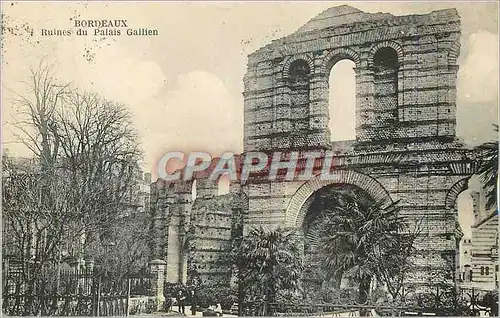Cartes postales Bordeaux Ruines du Palais Gallien