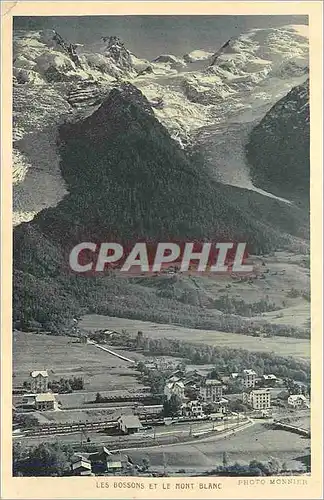 Cartes postales Les Bossons et le Mont Blanc