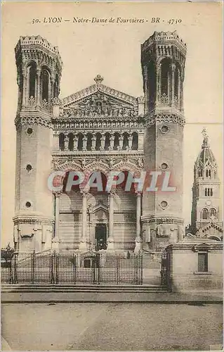 Ansichtskarte AK Lyon Notre Dame de Fourvieres BR