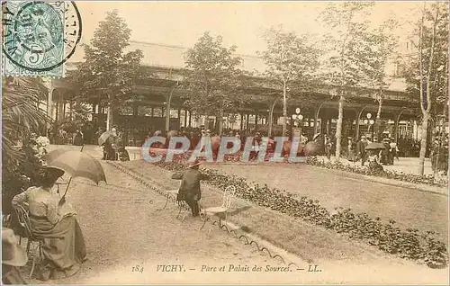 Cartes postales Vichy Parc et Palais des Sources