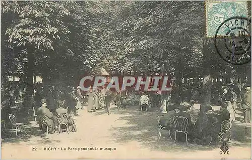 Cartes postales Vichy Le Parc pendant la musique