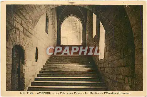 Cartes postales Avignon Le Palais de Papes La Montee de l'Escalier d'Honneur