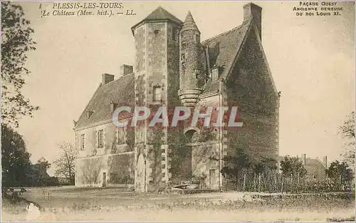 Ansichtskarte AK Plessis Les Tours Le Chateau (Mon hist) Facade Ouest Ancienne demeure du Roi Louis XI