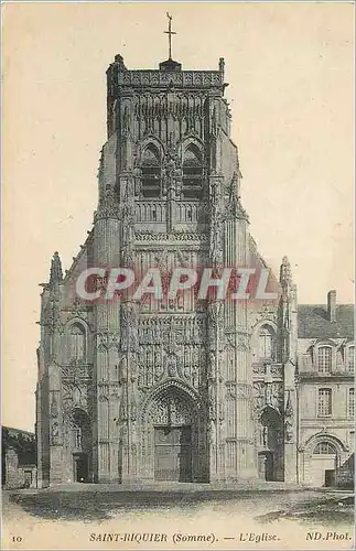 Ansichtskarte AK Saint Riquier (Somme) L'Eglise
