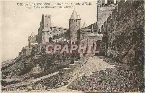 Cartes postales Cite de Carcassonne Entree de la Porte d'Etude