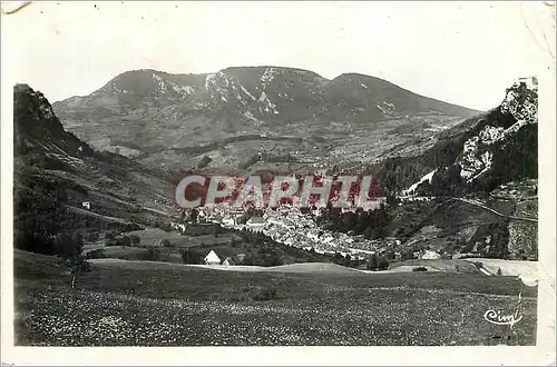 Moderne Karte Salins Les Bains (Jura) Vue generale et les deux forts