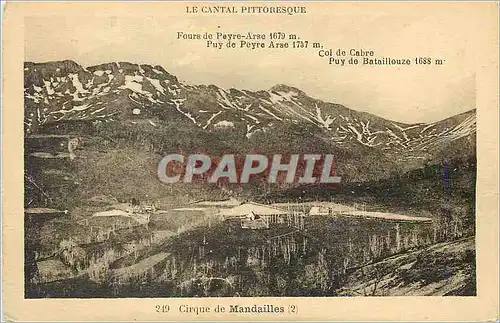 Cartes postales Le Cantal Pittoresque Four de Peyre Arse Puy de Peyre Arse