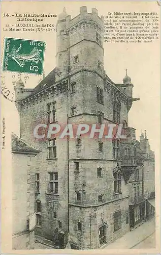 Ansichtskarte AK La Haute Saone historique Luxeuil les Bains La Maison Carree (XVe siecle)