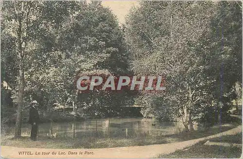 Ansichtskarte AK Vittel Le Tour du Lac Dans le Parc