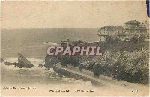 Cartes postales Biarritz Cote des Basques
