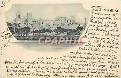 Cartes postales Avignon Palais des Papes (carte 1900)