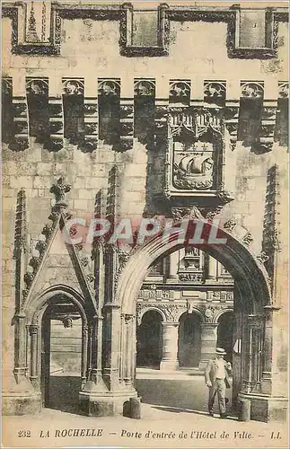 Cartes postales La Rochelle Porte d'entree de l'Hotel de Ville