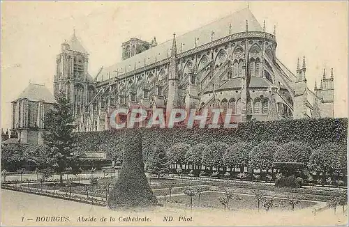 Cartes postales Bourges Abside de la Cathedrale