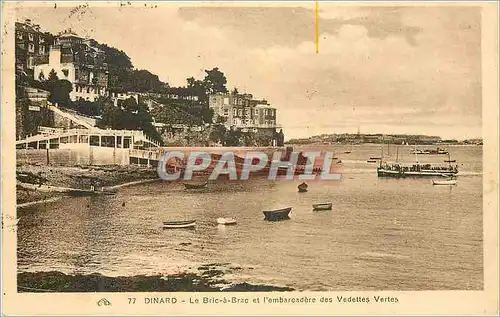 Cartes postales Dinard Le Bric a Brac et l'embarcadere des Vedettes Vertes