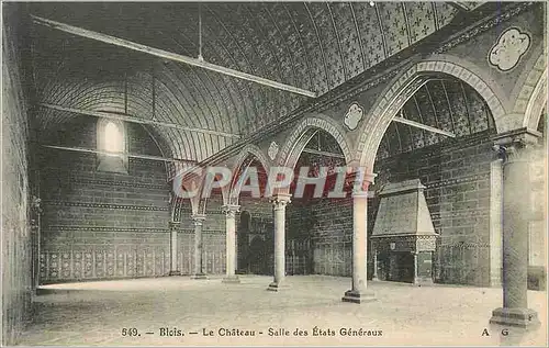 Cartes postales Blois Le Chateau Salle des Etats Generaux