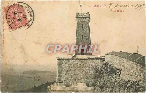 Cartes postales Belfort La Miotte le 8 janvier 1907