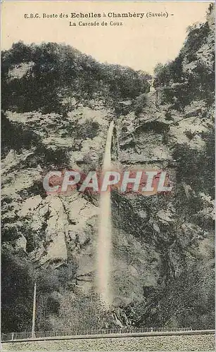 Cartes postales Route des Echelles a Chambery (Savoie) La Cascade de Couz