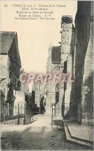 Cartes postales Tours (I et L) Cloitre de la Salette (XVe XVIe siecles) Ruine de la Psalette du Synode Entree du