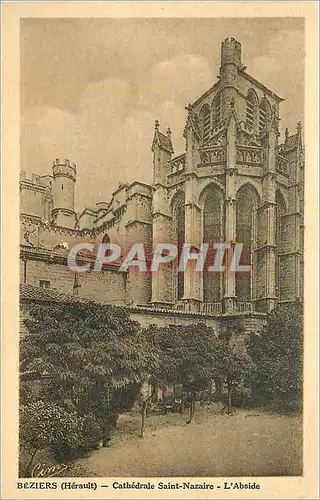 Cartes postales Beziers (Herault) Cathedrale Saint Nazaire L'Abside