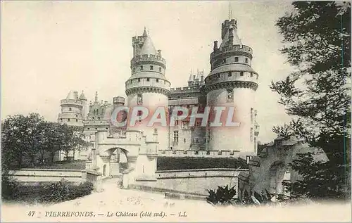 Cartes postales Pierrefonds Le Chateau (Cote Sud)