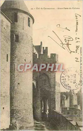 Cartes postales Cite de Carcassonne Avant Porte du Chateau