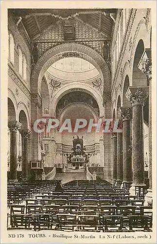 Cartes postales Tours Basilique St Martin (Laloux arch)