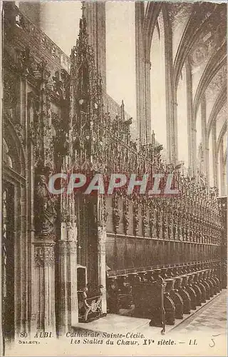 Cartes postales Albi Cathedrale Sainte Cecile Les Stalles du Choeur XVe siecle