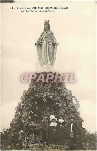 Cartes postales N D de Prime Combe (Gard) La Vierge de la Montagne
