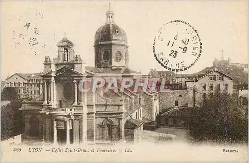 Cartes postales Lyon Eglise Saint Bruno et Fourviere