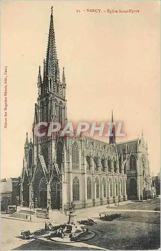 Cartes postales Nancy Eglise Saint Epvre