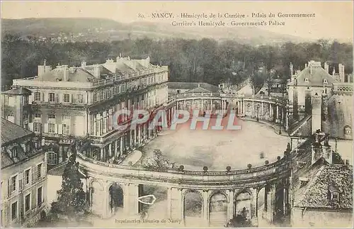 Ansichtskarte AK Nancy Hemicycle de la Carriere Palais du Gouvernement