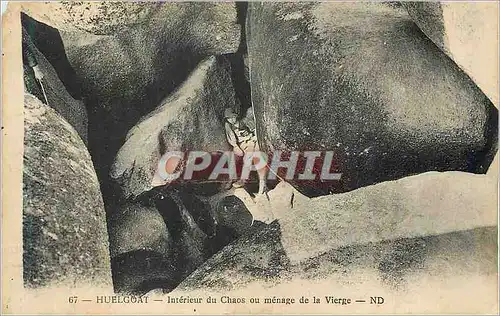 Cartes postales Huelgoat Interieur du Chaos ou menage de la Vierge