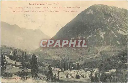 Cartes postales Los Pirineos Tredos Dernier village de la Vallee d'Apan Vue generale