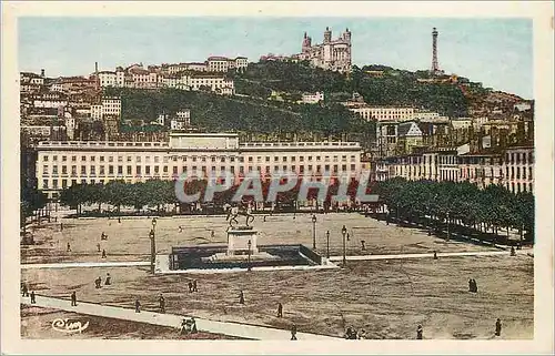 Cartes postales Lyon (Rhone) Place Bellecour tracee en 1617