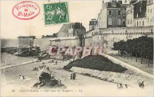 Cartes postales Saint Malo Cote Ouest des Remparts