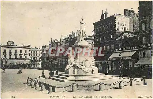 Ansichtskarte AK Bordeaux Le Monument de Gambella