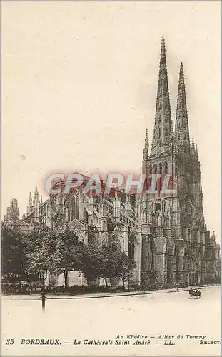 Cartes postales Bordeaux La Cathedrale Saint Andre