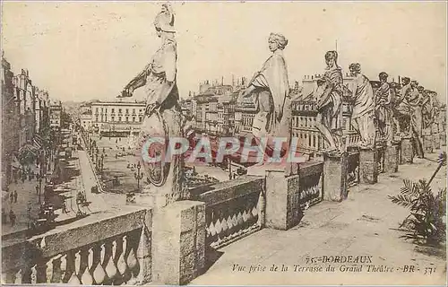Cartes postales Bordeaux Vue prise de la Terrase du Grand Theatre