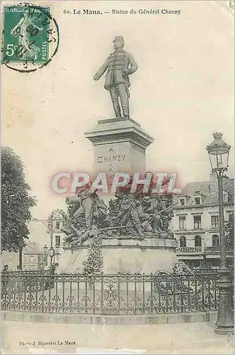 Cartes postales Le Mans Statue du General Chanzy