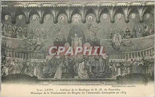 Ansichtskarte AK Lyon Interieur de la Basilique de N D de Fourviere Mosaique de la Proclamation du Dogme de l'Imm