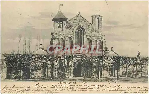 Cartes postales Pons Eglise Saint Vivieux 12e 13e siecles