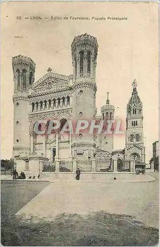 Ansichtskarte AK Lyon Eglise de Fourviere Facade Principale