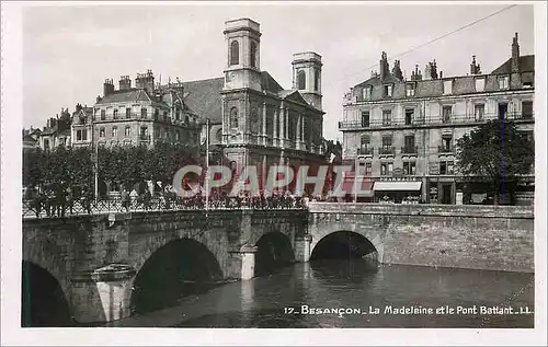 Cartes postales moderne Besancon La Madeleine et le Pont Battant