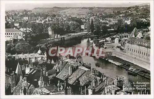 Moderne Karte Besancon Panorama pris de la Madeleine