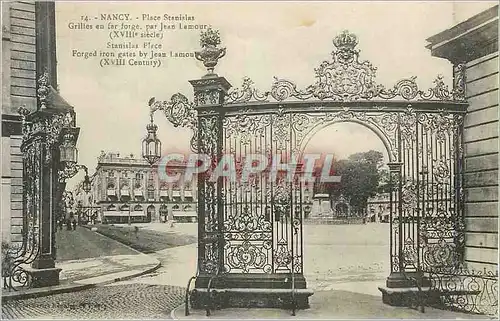 Ansichtskarte AK Nancy Place Stanislas Grilles en fer forge par Jean Lamour (XVIIIe siecle)