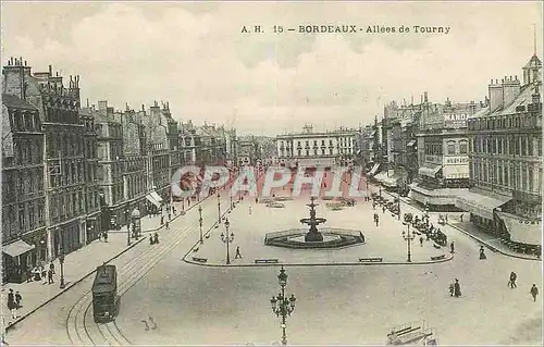 Cartes postales Bordeaux Allees de Tourny Tramway