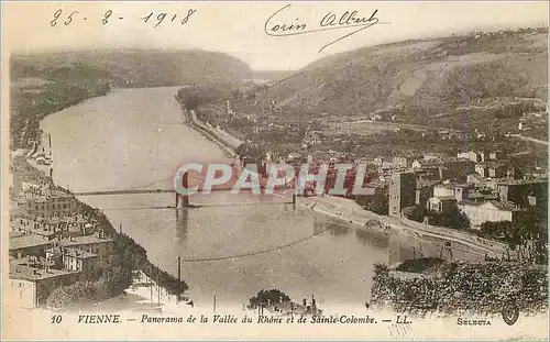 Cartes postales Vienne Panorama de la Vallee du Rhone et de Sainte Colombe