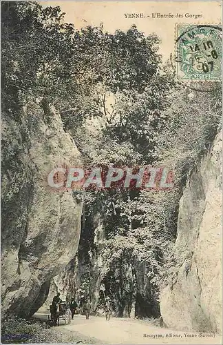 Cartes postales Yenne L'Entree des Gorges