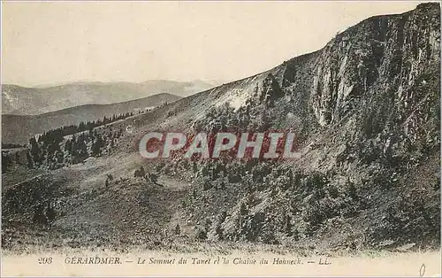 Cartes postales Gerardmer Le Sommet du Tanel et la Chaine du Hohneck