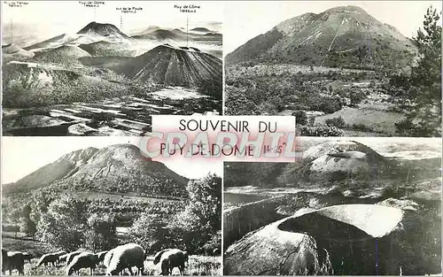 Moderne Karte Les Monts Dome la Chaine des Puys (Pilote Operateur) Le Puy de Dome Le Puy de Pariou exemple typ